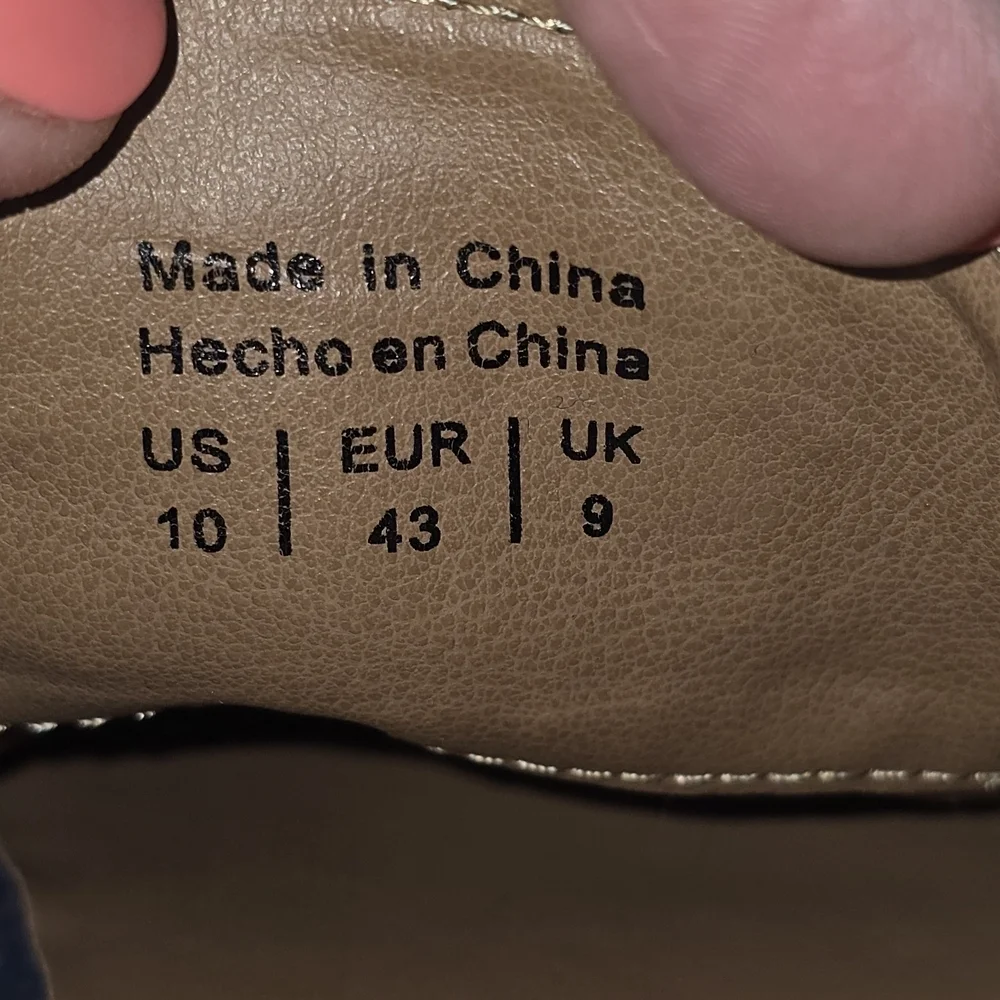 HAWKER RYE MENS ABELU CANVAS SPORT DERBY SHOE BEIGE TAN SIZE 10